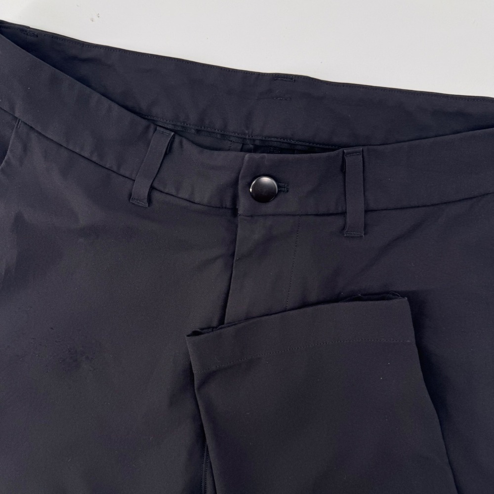 Lululemon‎ Commission Slim Pant Mens 30 Black Warpstreme Tapered Chino 9321